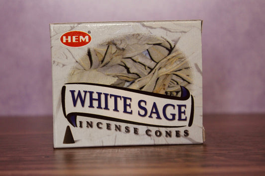 HEM White Sage Incense (10 Cones)