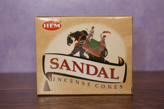 HEM Sandalwood Cone Incense (10 Cones)