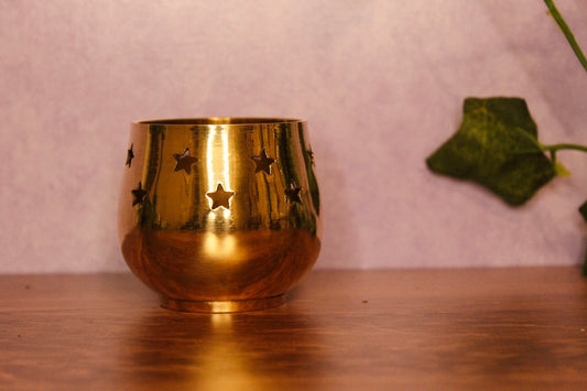 Brass Votive Candle Holder 2”, Tealight Included
