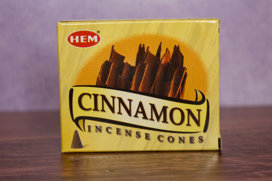 HEM Cinnamon Cone Incense (10 Cones)